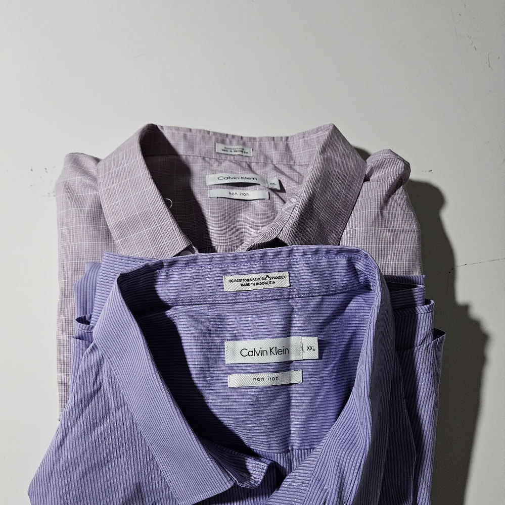 Calvin Klein men's button-down 2 shirts Bundle